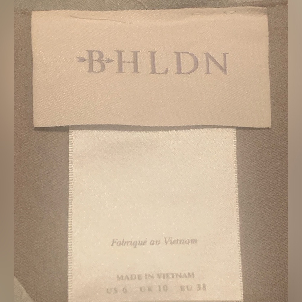 BHLDN Freya Satin Charmeuse Dress, Moss Green - Picture 6 of 7